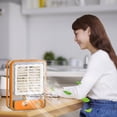 thumbnail image 1 of UttpKLBx Clearance Small Air Conditioners Bladeless Portable Mini Fans Portable Fan Handheld 12v Portable Air Conditioner, for Room Desk Office (Orange), 1 of 9