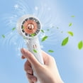 thumbnail image 1 of UttpKLBx Clearance Small Air Conditioners Mini Air Conditioner Portable Handheld Cooling Fan Large Battery Operated Fan, for Home Office Outdoor Travel (white), 1 of 9