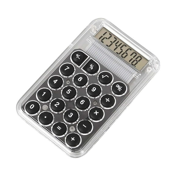 UttpKLBx Desk Calculator 12 Digit Office Calculators Small Calculator Handheld Calculator for Girls 4 Functions Calculator, for School, Home & Business Use (Black)