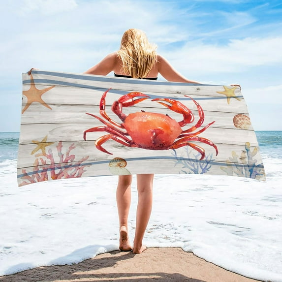 UttpKLBx Home Must Haves Microfiber Beach Towel Super Lightweight Colorful Bath Towel Sandproof Beach Blanket Multi-Purpose Towel for Travel Swimming Pool 30x60 Inch for Outdoor Camping Swim (C)