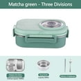thumbnail image 1 of UttpKLBx Lightweight Lunch Containers Bento Stackable Lunch Box Bento Box Container Snack Compartment Containers, Womens Office Decor (Green), 1 of 7