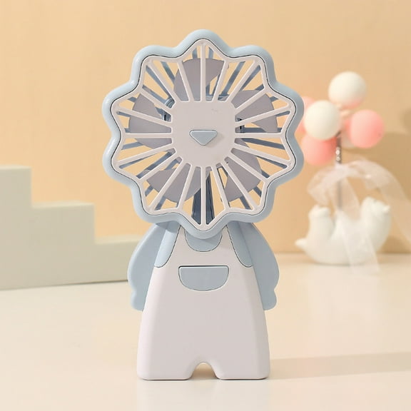 UttpKLBx Mini Air Conditioner Personal Rechargeable Fan Handheld Fan Rechargeable Portable Camping Air Conditioner, Indoor Outdoor Summer Gift (Light blue)