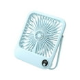 thumbnail image 1 of UttpKLBx Mini Cool Air Fan for Bedroom Desk Rechargeable Fan Desk Fan Mini Desk Fan Battery Powered, for Kids Girls Boys Woman Man (Blue), 1 of 7