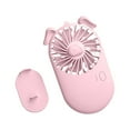 thumbnail image 1 of UttpKLBx Mini Portable Small Tower Fan Desk Fan Portable Fan Hand Held Fan Rechargeable Portable Mini Air Conditioner Fan, Bedroom Air Conditioners (Pink), 1 of 10