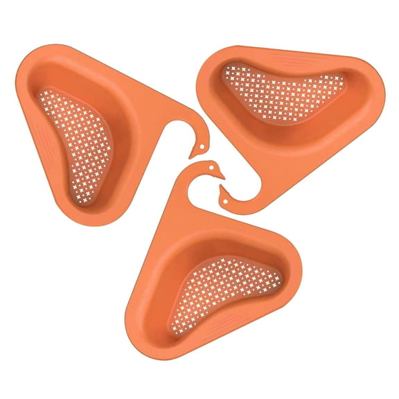 UttpKLBx Outdoor Summer Game Toys Multi-Functional Hanging Filtering Draining Rack,Swan Filter Basket Multi-Functional Punch-Free Pool Filter Basket Garden Decor (Orange)