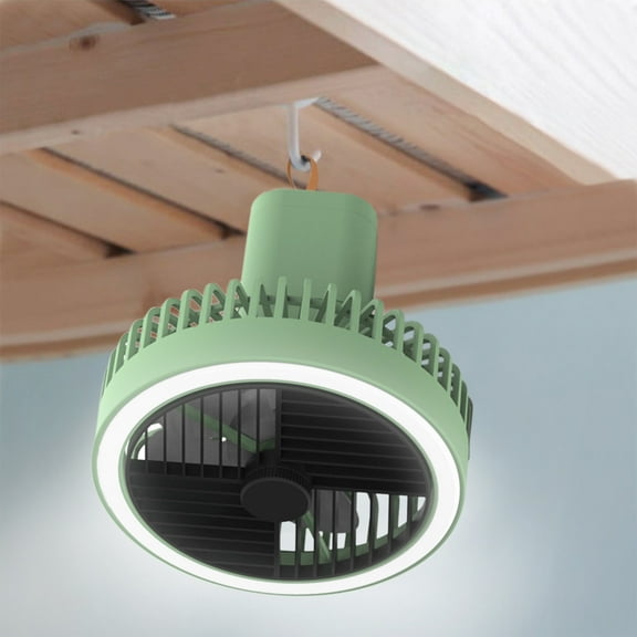 UttpKLBx Portable Ac Units for Rooms Battery Operated Personal Fan Rechargeable 3 Speeds Mode Small Powerful Fan, for Room Bedroom Office Desk (Green)