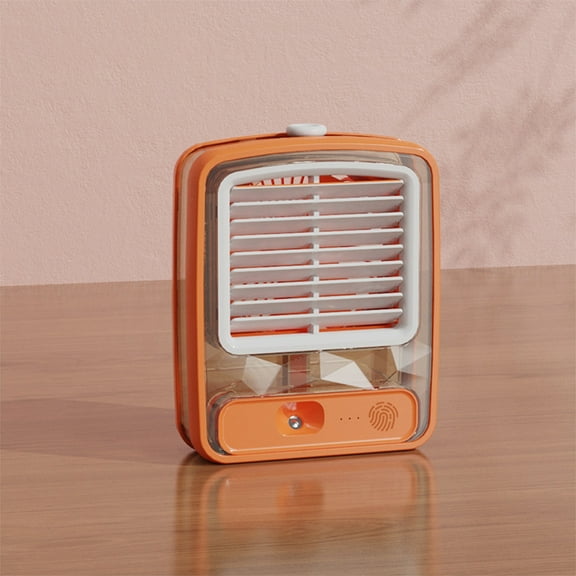 UttpKLBx Portable Ac Units for Rooms Quiet Mini Personal Desk Fan Personal Portable Fan Mini Desk Fan Battery Powered, for Kids Girls Boys Woman Man (Orange)