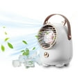 thumbnail image 1 of UttpKLBx Portable Mini Air Conditioner Room Cooler Air Conditioner Handheld Rechargeable Fan Air Colling Fan, Home Office Travel Camping Fan (White), 1 of 9
