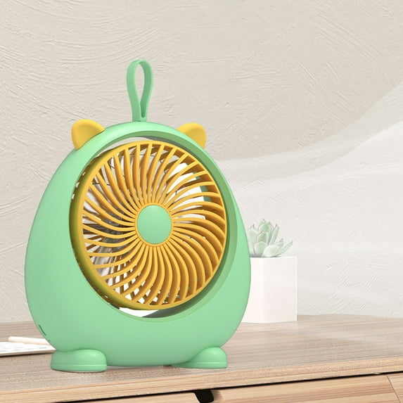 UttpKLBx Quiet Oscillating Fan for Indoors Foldable Portable Personal Fan USB Personal Desk Fan Camping Fan Portable, for Travel Home Office (Green)