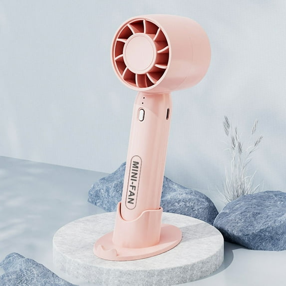 UttpKLBx Rechargeable Mini Fan Battery Powered Desk Fan Portable Travel Fan Portable Air Conditioners, for Sport, Work Outdoor (Pink)