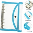 thumbnail image 1 of UttpKLBx School Office Supplies Wrapped Loose-leaf PVC Transparent Case New Travel Account Book Supply for School Office (Sky Blue), 1 of 8