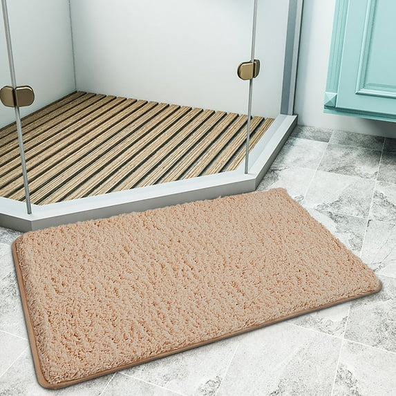 UttpKLBx Shaggy Plush Soft Shower Rugs Extra Soft Absorbent Premium Bath Rug Nonslip Bathroom Rugs Bathroom Mats And Rugs, Restroom Accessories (B)