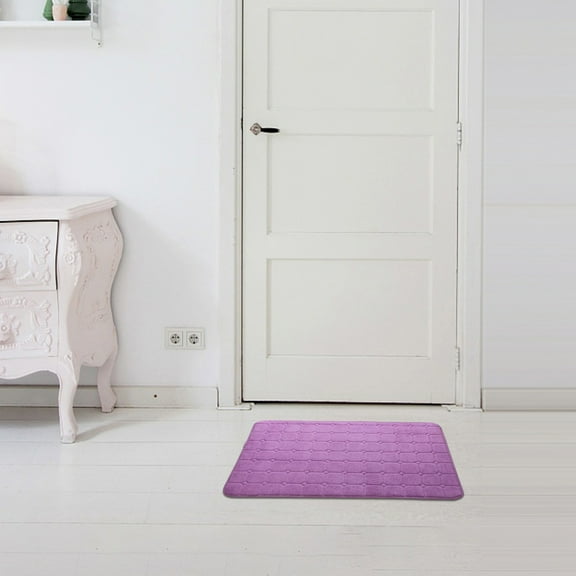 UttpKLBx Shaggy Plush Soft Shower Rugs Quick Dry Bath Mat Low Pile Bathroom Rug Bathroom Absorbent Floor Mat Absorbent Anti-Slip Bathroom Mat, Bathroom Accessories Decor (B)