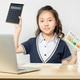 thumbnail image 1 of UttpKLBx Small Calculator Battery Powered Calculator Large Calculator 4 Functions Calculator, for Middle High School Supplies (Black), 1 of 7