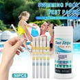 thumbnail image 1 of UttpKLBx Swimming Pool Fence Decoration 6 In 1 Pool And Spa Test Strips Kit 50 Accurate Test Strips for Spa, Swimming Pool And Hot Tubs Decor for Yard (C), 1 of 9