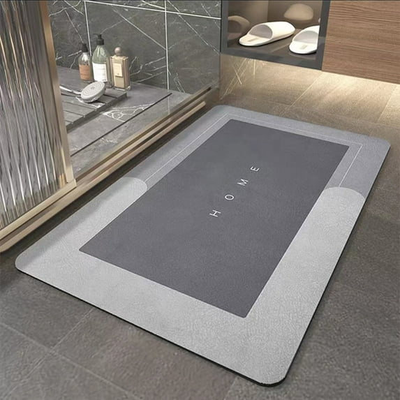 UttpKLBx Thick Bath Rug Carpet Thick Bath Rug Carpet for Bathroom Floor Water Absorbent Bathroom Mat Luxury Bathroom Rug Mat, Modern Bathroom Decor (B)