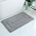 thumbnail image 1 of UttpKLBx Thick Plush Bath Rugs for Shower Extra Thick and Super Absorbent Bath Rugs Water Resistant Bathroom Mat Toilet Seat Covers for Bathroom, Kid Bathroom Accessories (Gray), 1 of 8