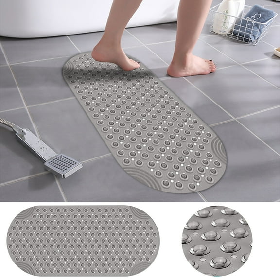 UttpKLBx Thick Plush Bath Rugs for Shower Ultra Soft Bath Mat Machine Washable Bathroom Rugs Bathroom Toilet Rug, Bathroom Essentials (Dark Gray)