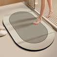 thumbnail image 1 of UttpKLBx Ultra Soft and Absorbent Bathroom Mat Non Slip Washable Bath Rugs Waterproof Bathroom Mat Bathroom Non-Slip Foot Mats, Cute Diatomaceous Mat Bathroom (Beige), 1 of 6