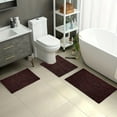 thumbnail image 1 of UttpKLBx Washable Bathroom Floor Mats Extra Soft Absorbent Premium Bath Rug Memory Foam Bath Rug Bathroom Toilet Rug, for Bathroom, Bedroom, Kitchen (Coffee), 1 of 8
