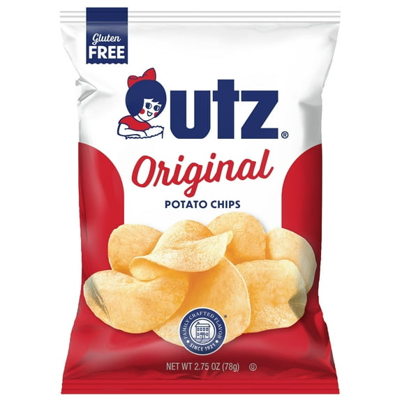 Utz Original Classic Salted Potato Chips, 14 Count, 2.75 oz Bags
