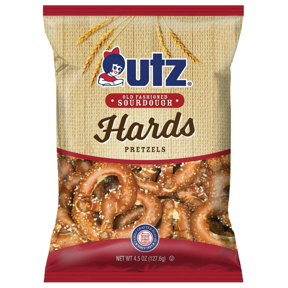 Utz Hard Pretzels, Traditional Baked Snacks, 4.5 oz, 14 Count