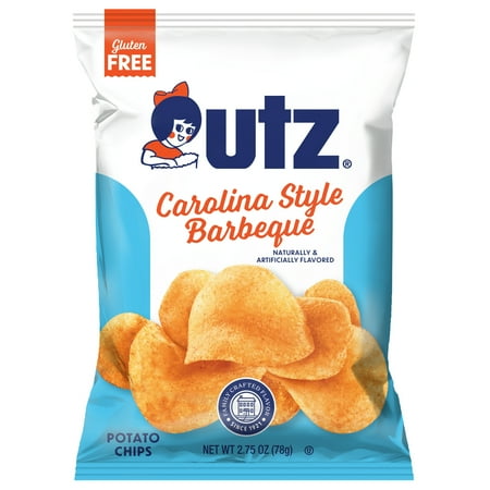 Utz Carolina Style Barbeque Potato Chips, Gluten-Free, 2.75 oz Bag