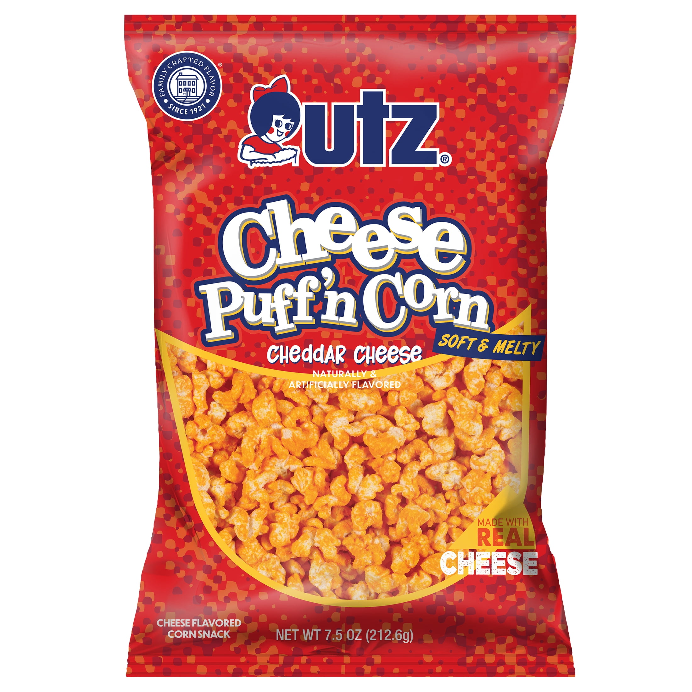 Utz Cheddar Cheese Puff #39 n Corn 7 5 oz Bag Walmart com