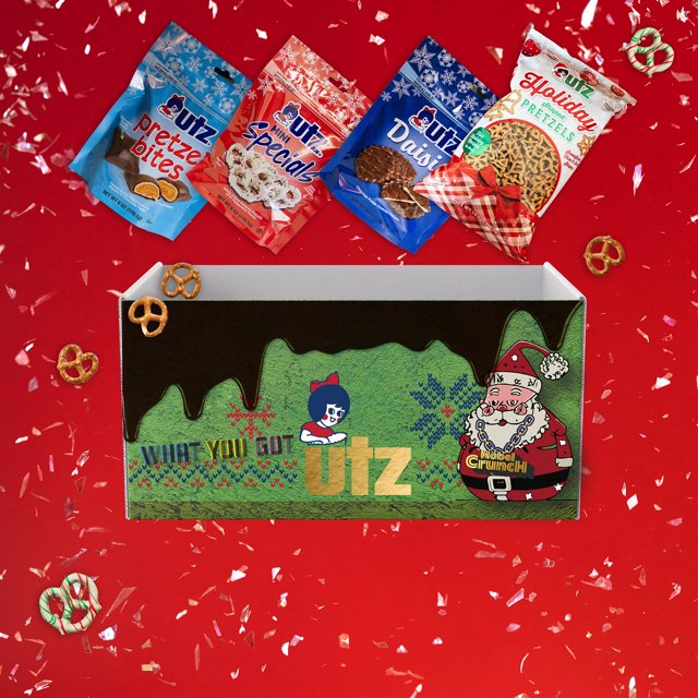 Utz Christmas Holiday Pretzels Variety Pack Daisies Holiday