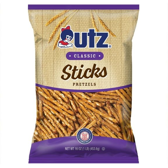 Utz Classic Pretzel Sticks, 16 oz Bag