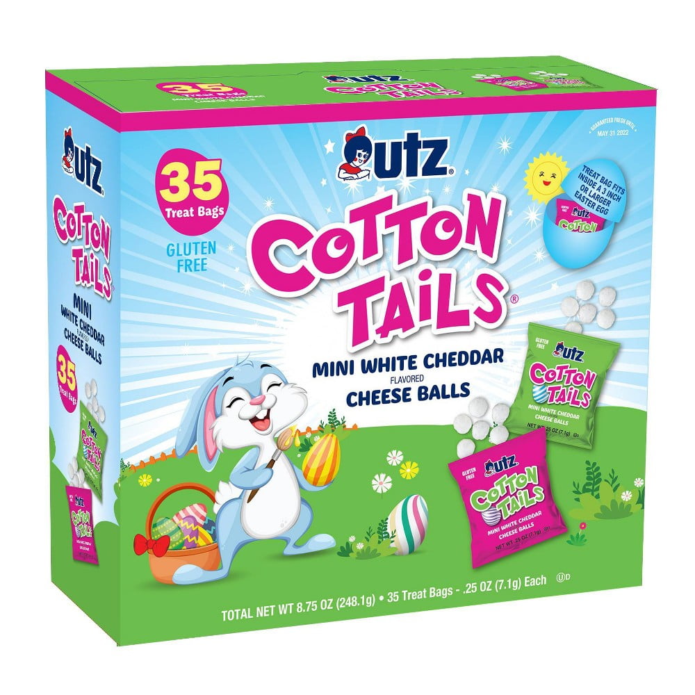 Utz Cotton Tails White Cheddar Cheese Balls 25ct/8.75oz