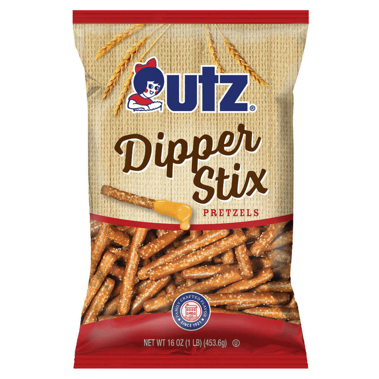 【U】プレッツェル4個セット Utz Country Store Dipper Stix Pretzels, 4-Pack 16 oz. Bags
