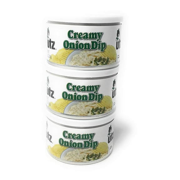 Utz Creamy Onion Dip 8.5 oz. Can (3 Cans)