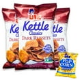 thumbnail image 1 of Utz Dark Russets Kettle Potato Chips (3, 8oz bag) - Variety Pack - Utz Butter Popcorn (1, 2.5oz bag) - Gourmet Selection - 4 Bags Total, 1 of 3