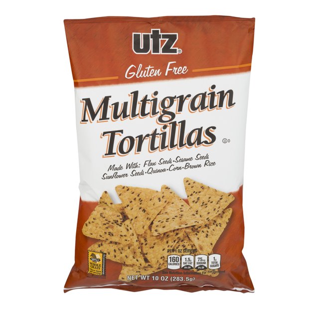 Utz GlutenFree Multigrain Tortilla Chips, 10 oz.