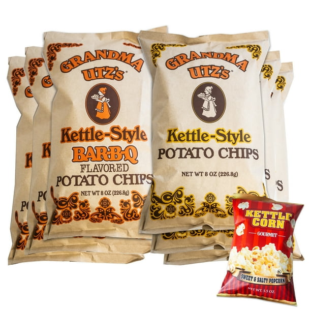 Utz Grandma BBQ Kettle Chips (3, 8oz bag) Utz Kettle Style Potato