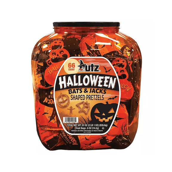Utz Halloween Pretzel Barrel, 66 ct.