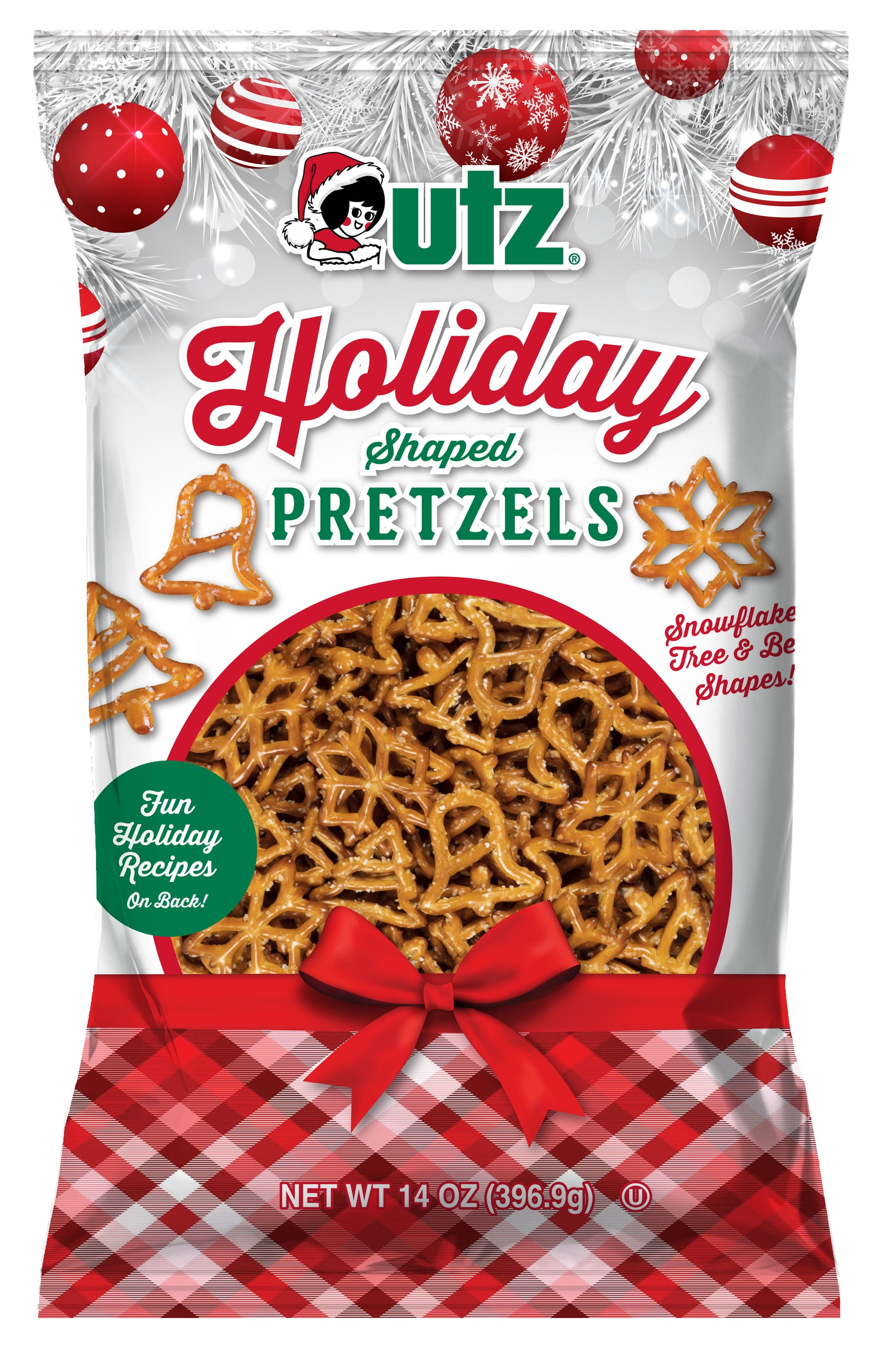 Utz Holiday Shaped Pretzels, 3Pack 14 oz. Bags