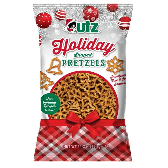 Utz Holiday Shaped Pretzels, 3-Pack 14 oz. Bags
