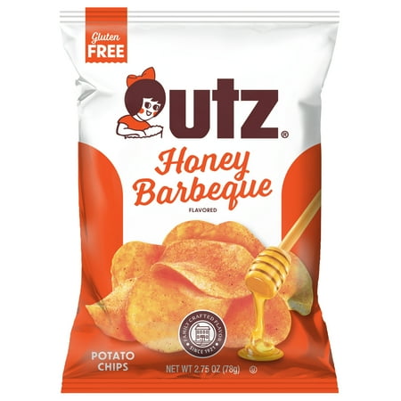 Utz Honey Barbeque Potato Chips, Gluten-Free, 2.75 oz Bag