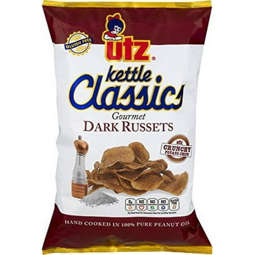 Utz Kettle Classics Gourmet Dark Russets Potato Chips 8 oz. Bag (3 Bags)