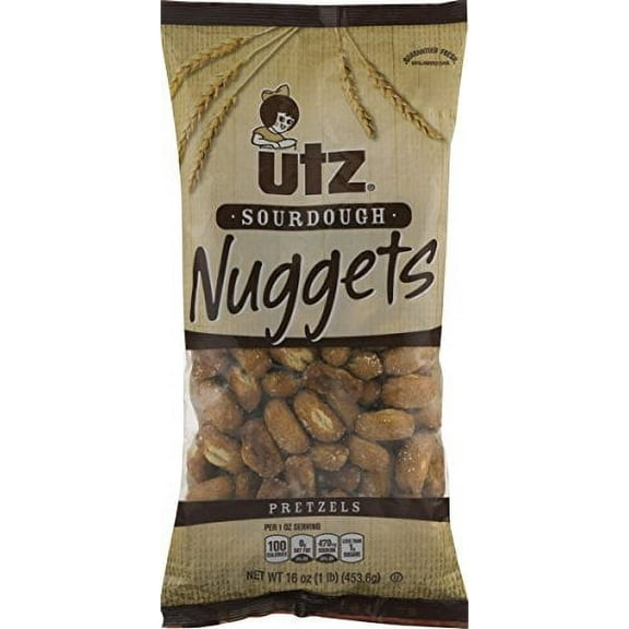 Utz Old Fashioned Sourdough Pretzel Nuggets 16 oz. Bag (3 Bags)