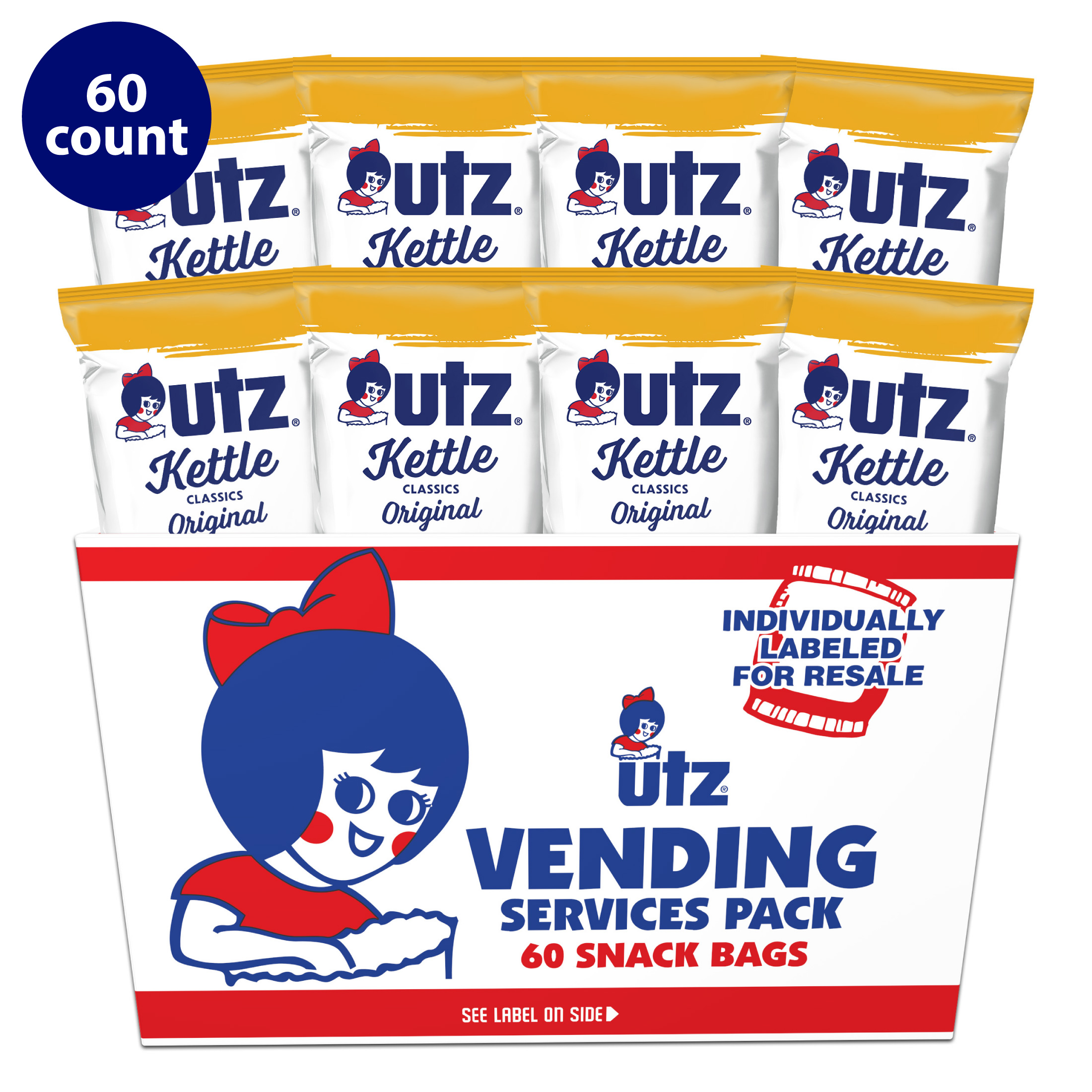 Utz Original Kettle Classics, Multipack, GlutenFree, Potato Chips, 1