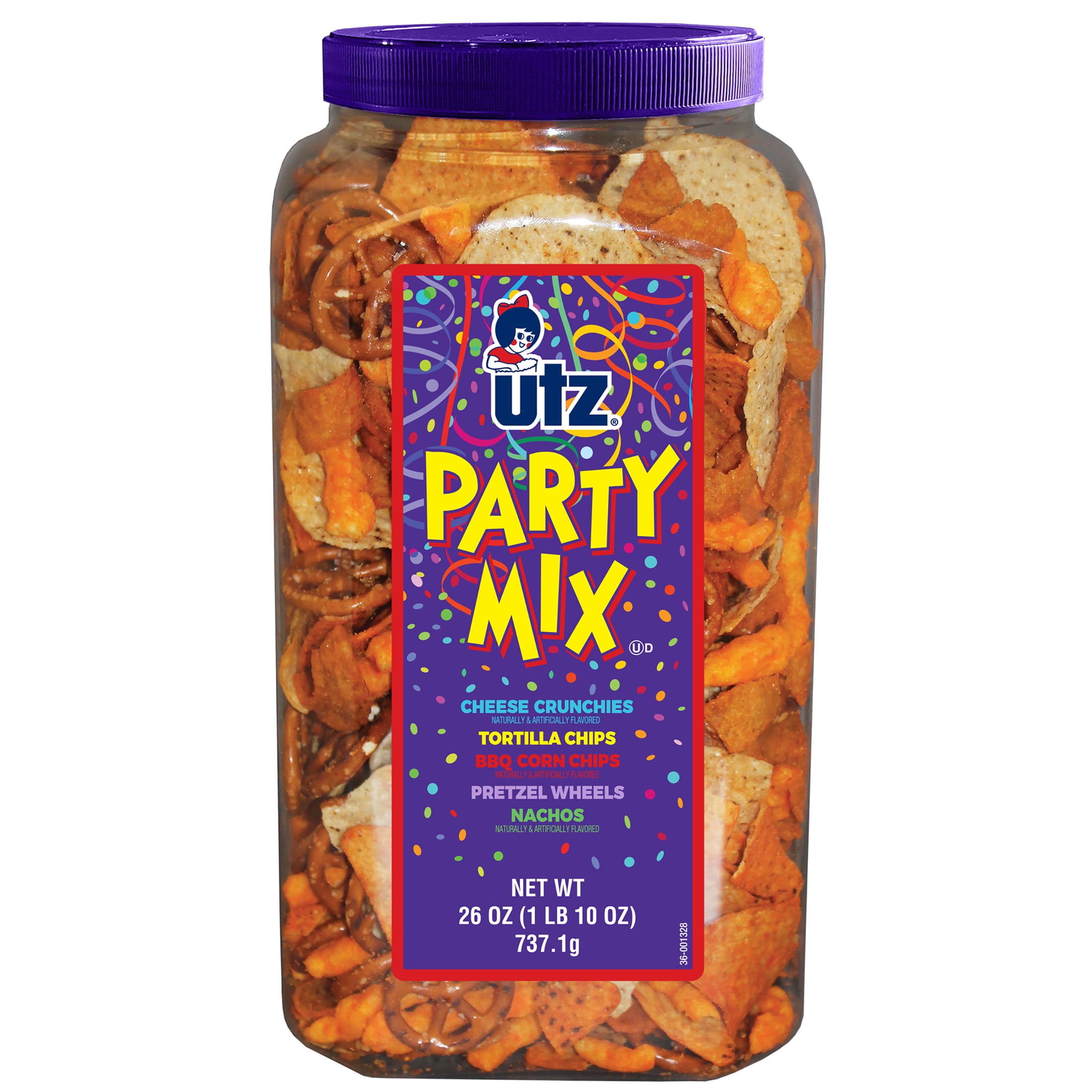 Utz Party Mix, 26 oz Barrel
