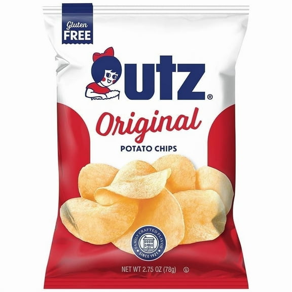 Utz Potato Chips Original 2.75 oz Pack of 2