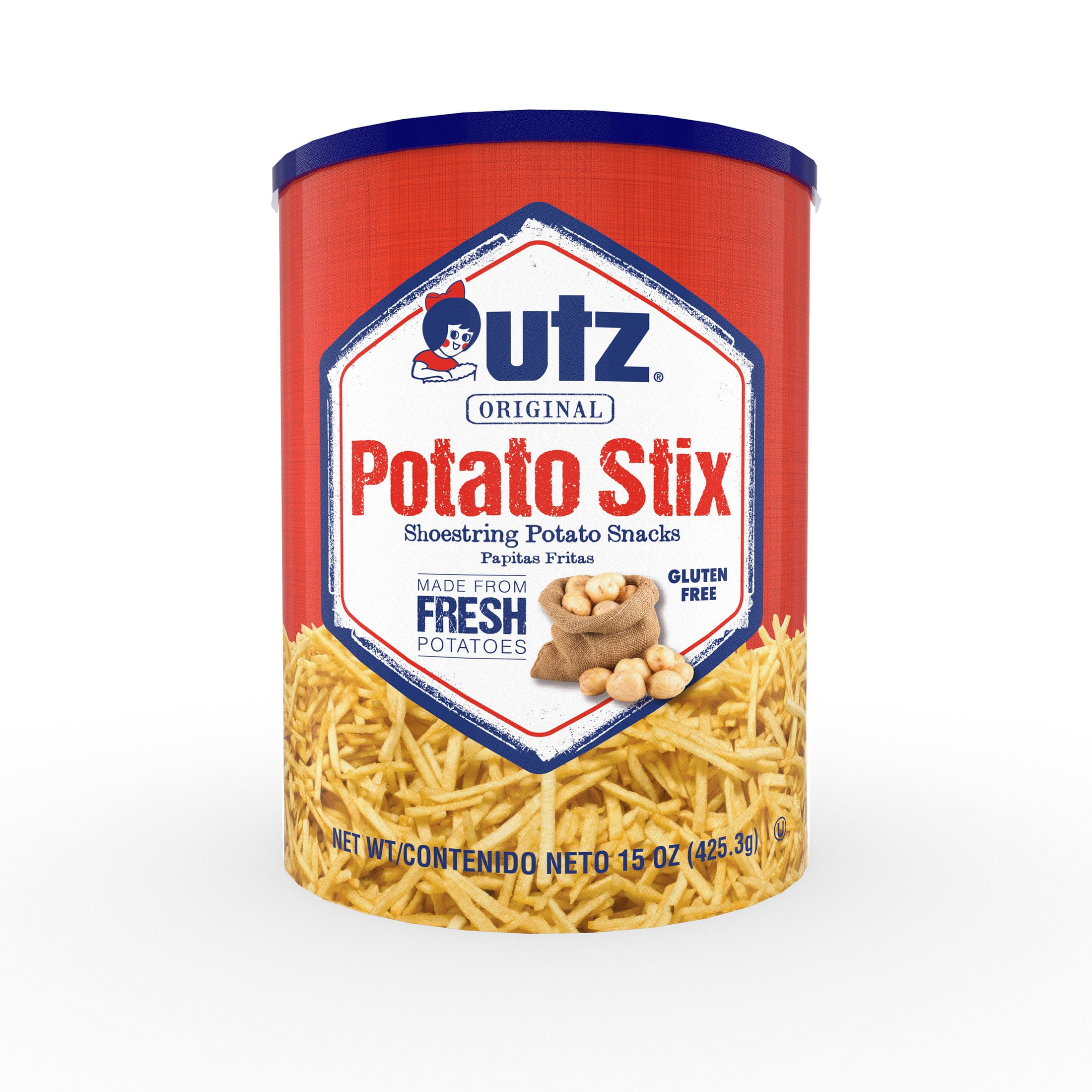 Utz Potato Stix, Original, 15 oz. Canister