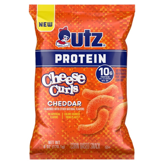 Utz Protein Cheese Curls Cheddar Cheese 6oz