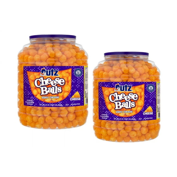 Utz Quality Foods Baked Cheddar Cheese Balls, 2-Pack 23 oz. Barrel
