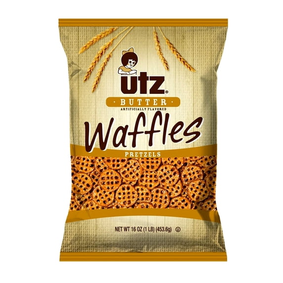 Utz Butter Waffles Pretzels 16 oz. Bag (4 Bags)