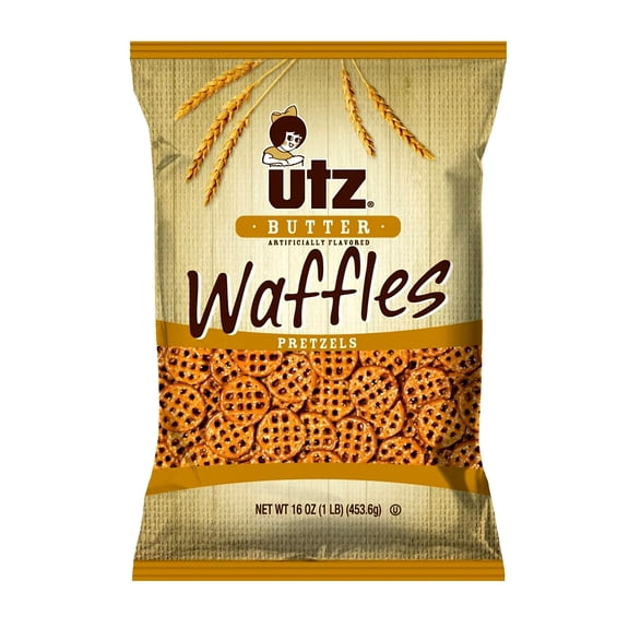 Utz Butter Waffles Pretzels 16 oz. Bag (4 Bags)